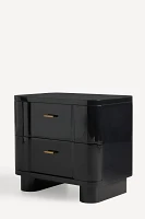 Osaka Lacquer Two-Drawer Nightstand