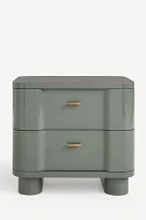 Osaka Lacquer Two-Drawer Nightstand