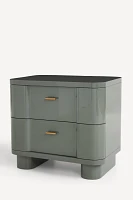 Osaka Lacquer Two-Drawer Nightstand