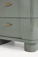 Osaka Lacquer Two-Drawer Nightstand