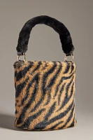 By Anthropologie Faux-Fur Animal Bucket Bag