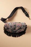 Crescent Fringe Sling Bag