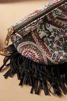 Crescent Fringe Sling Bag