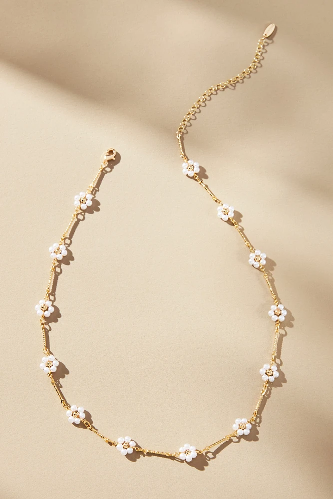 Pearl Flower Necklace