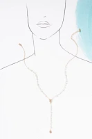 Mini Pearl Lariat Necklace