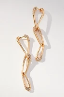 Pavé Linked Drop Earrings