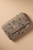 Embellished Menswear Oversized Clutch