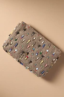 Embellished Menswear Oversized Clutch