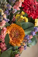 Preserved Zinnia Field Wreath