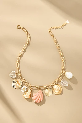 Assorted Shells Charm Necklace