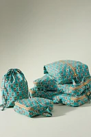 Anthropologie Printed Packing Cubes, Set of 5