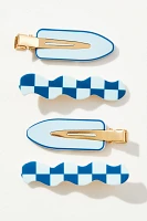 Crease-Free Checkered Hair Clips