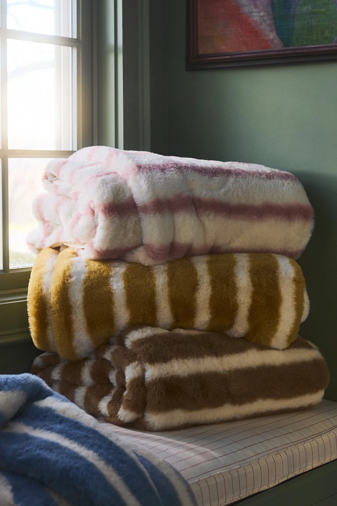 The Sophie Faux-Fur Throw Blanket