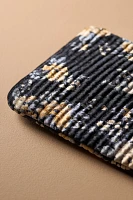 Quilted Velvet Flat Pouch