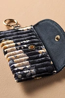 Quilted Velvet Card Holder