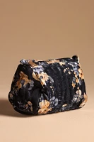 Quilted Velvet Small Cosmetic Bag