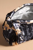 Quilted Velvet Small Cosmetic Bag