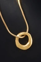 Christina Caruso Circle Pendant Necklace