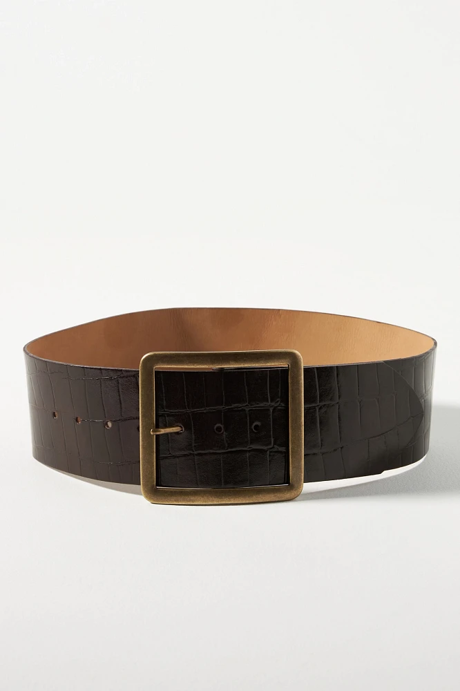 Streets Ahead Wide Square Buckle Belt