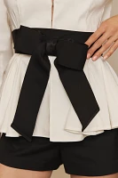 Streets Ahead Truffle Bow Belt