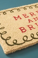 Merry & Bright Printed Coir Doormat