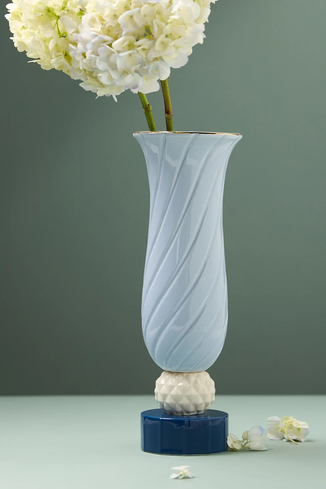 Baley Blue Stoneware Vase