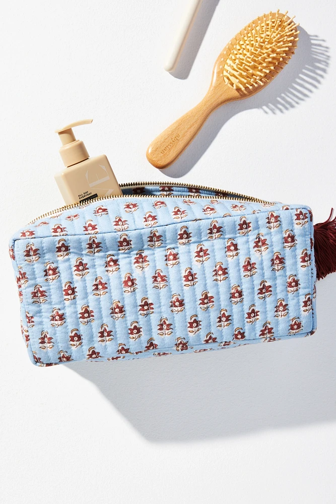 Tassel Printed Cosmetic Bag