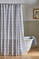 Lanie Cotton Slub Printed Shower Curtain