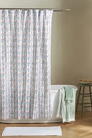 Lanie Cotton Slub Printed Shower Curtain