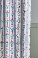 Lanie Printed Cotton Slub Shower Curtain