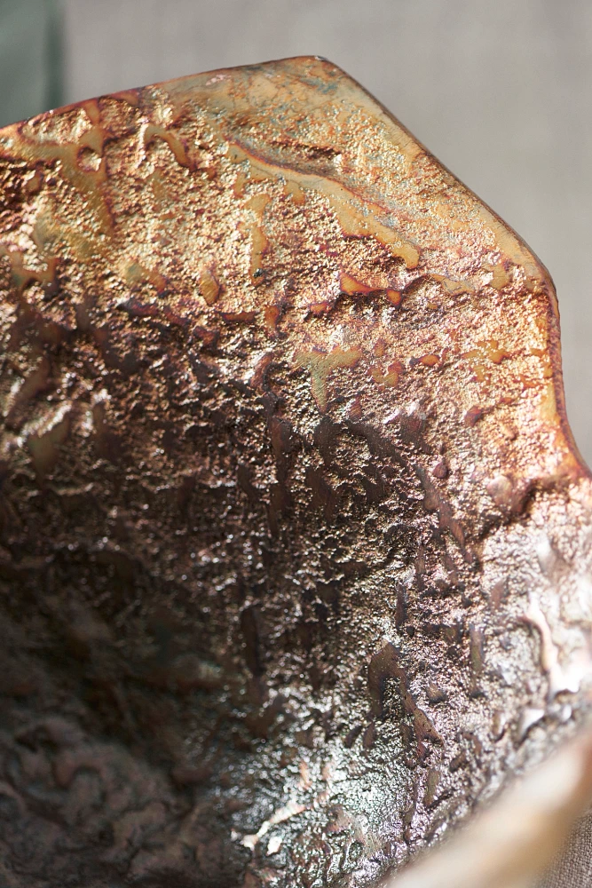 Burnished Petal Bowl Planter
