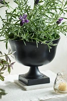 Black Aluminum Wide Mouth Urn