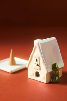 Ceramic House Incense Burner