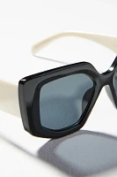 Colorblock Oversized Sunglasses