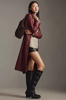 Intentionally Blank Pile Up Knee-High Biker Boots