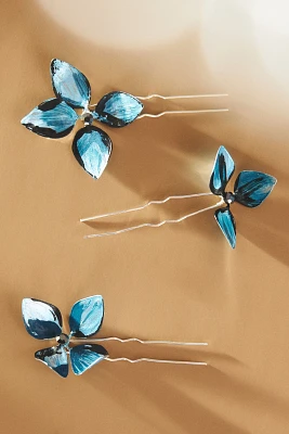 Gaios Indigo Hair Pins, Set of 3