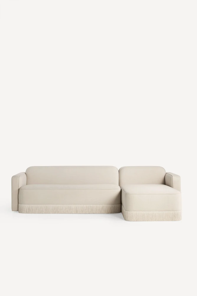 Sinclair Chaise Fringe Sectional