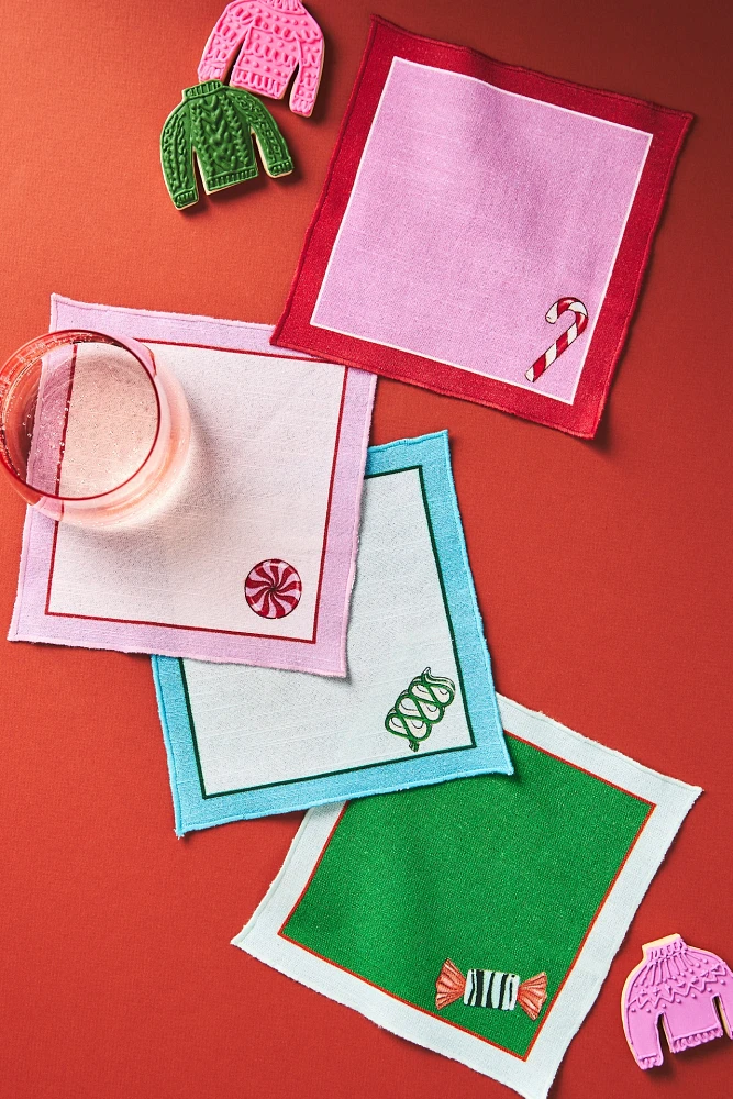 BonBon Cocktail Napkins, Set of 4