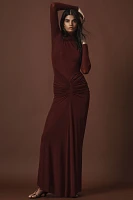 Ronny Kobo Scorpio Ruched Jersey Maxi Dress