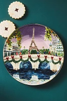 Holiday the City Stoneware Dessert Plate