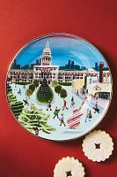 Holiday the City Stoneware Dessert Plate