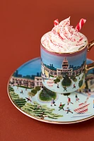 Holiday the City Stoneware Dessert Plate