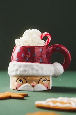 Isabela Dos Santos x Anthropologie Cozy with Mr. Santa Claus Stoneware Mug