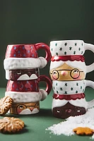 Isabela Dos Santos x Anthropologie Cozy with Mr. Santa Claus Stoneware Mug