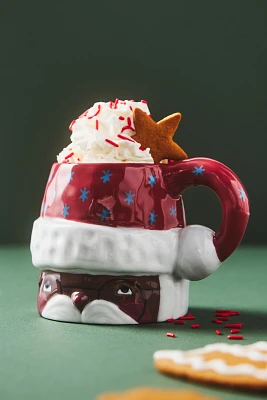 Isabela Dos Santos x Anthropologie Cozy with Mr. Santa Claus Stoneware Mug