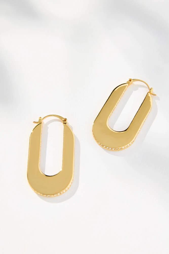 Emma Pills 10PM Hoop Earrings