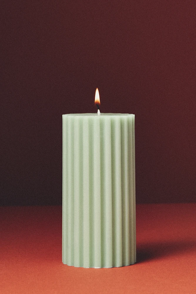 Fluted Pillar Candle