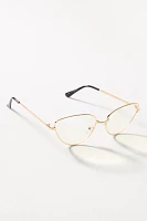 Rimless Cat-Eye Readers