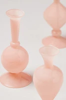 Pink Opaque Bud Vases, Set of 3