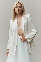 Reformation Vera Satin Blazer